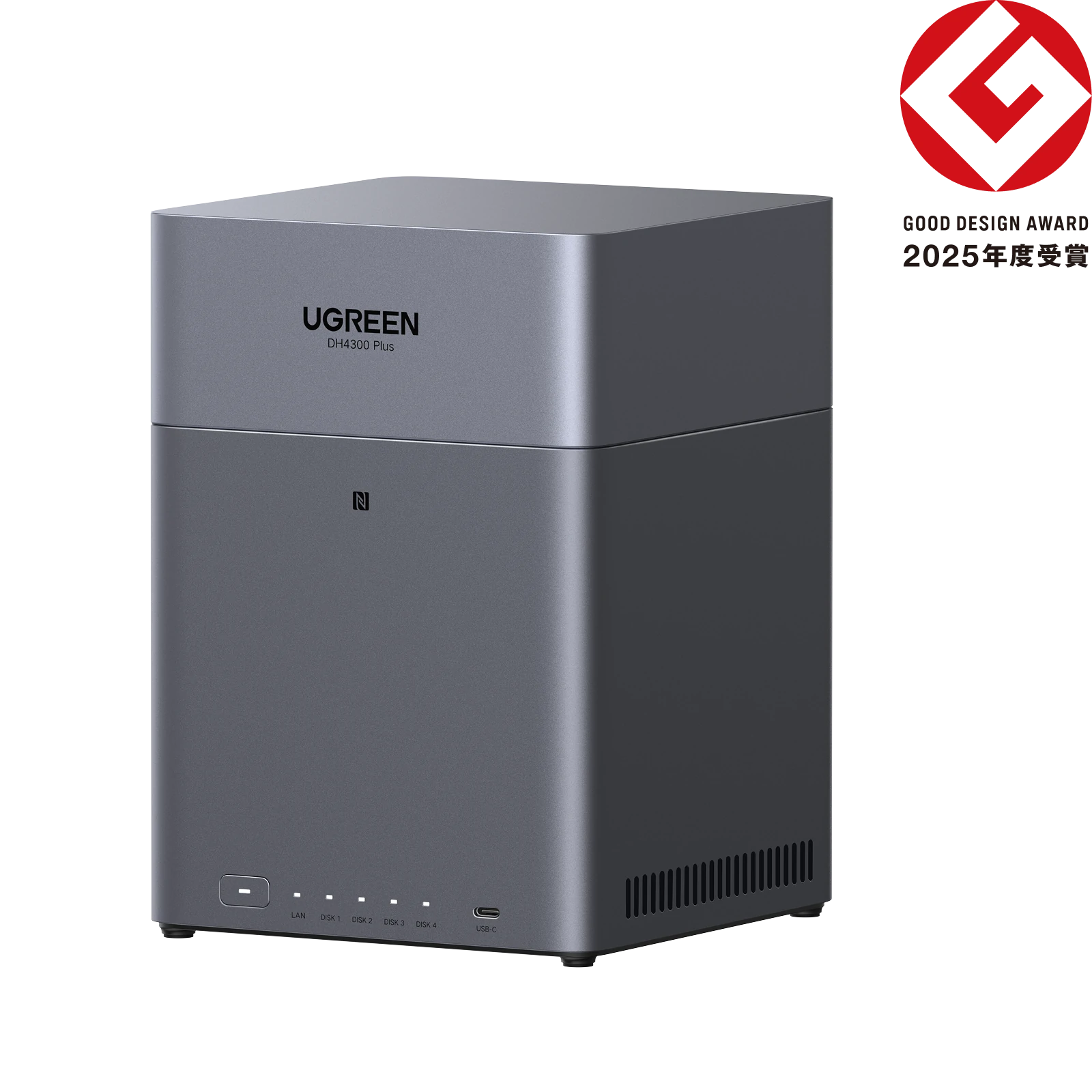 外付けハードディスク・ドライブ UGREEN NASync DH4300 Plus UGREEN DH4300 Plus NAS ストレージ 120TB – 家庭の思い出をAIで整理