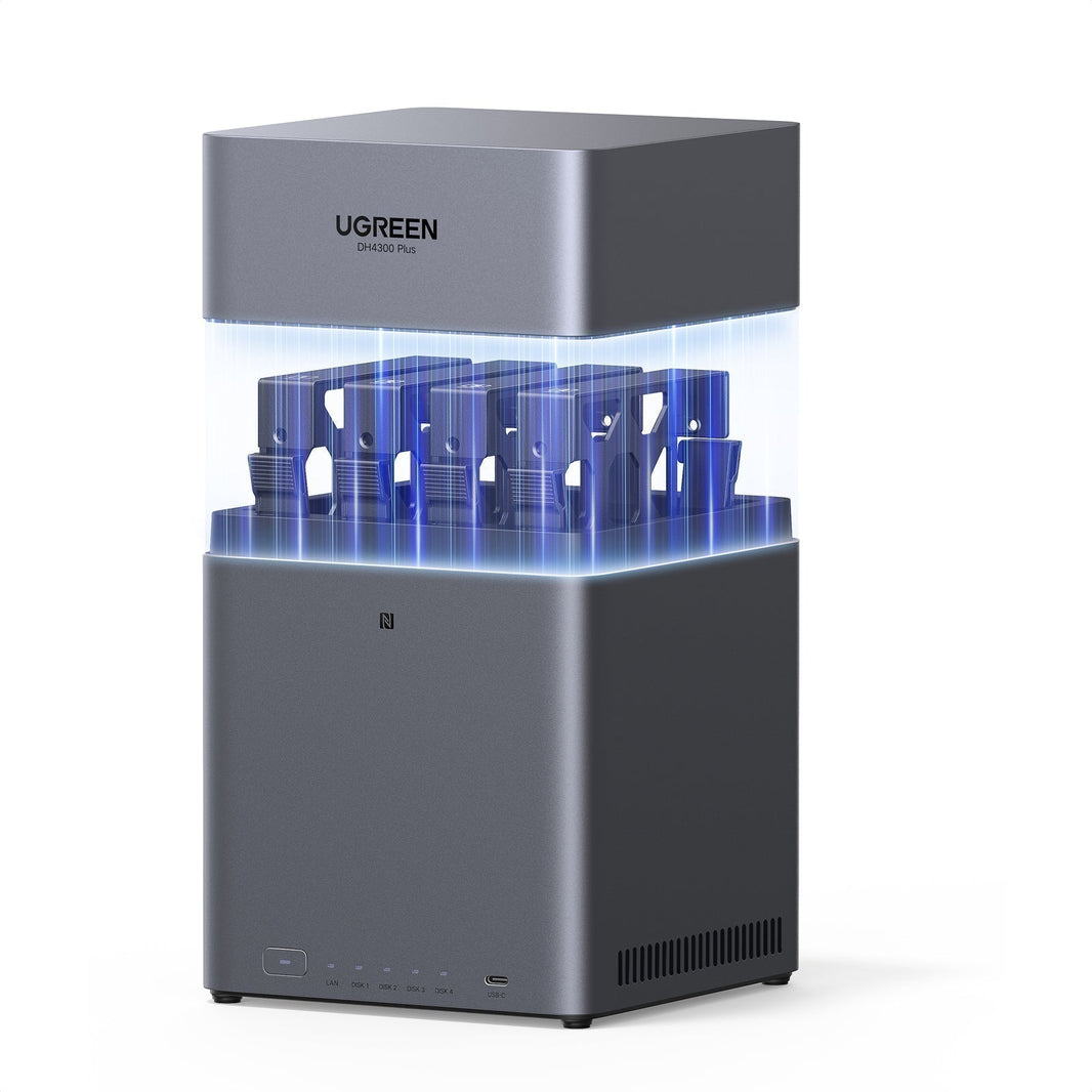 UGREEN NASストレージ DH 4300シリーズは4ベイのストレージをサポートしています。