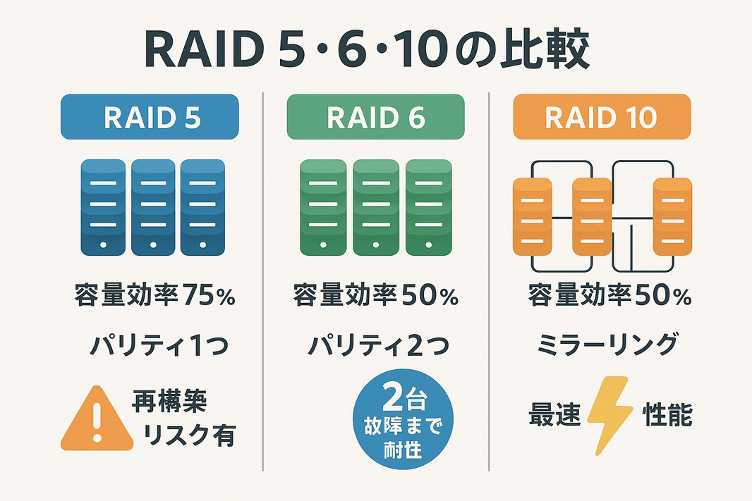RAID構成インフォグラフィック_
