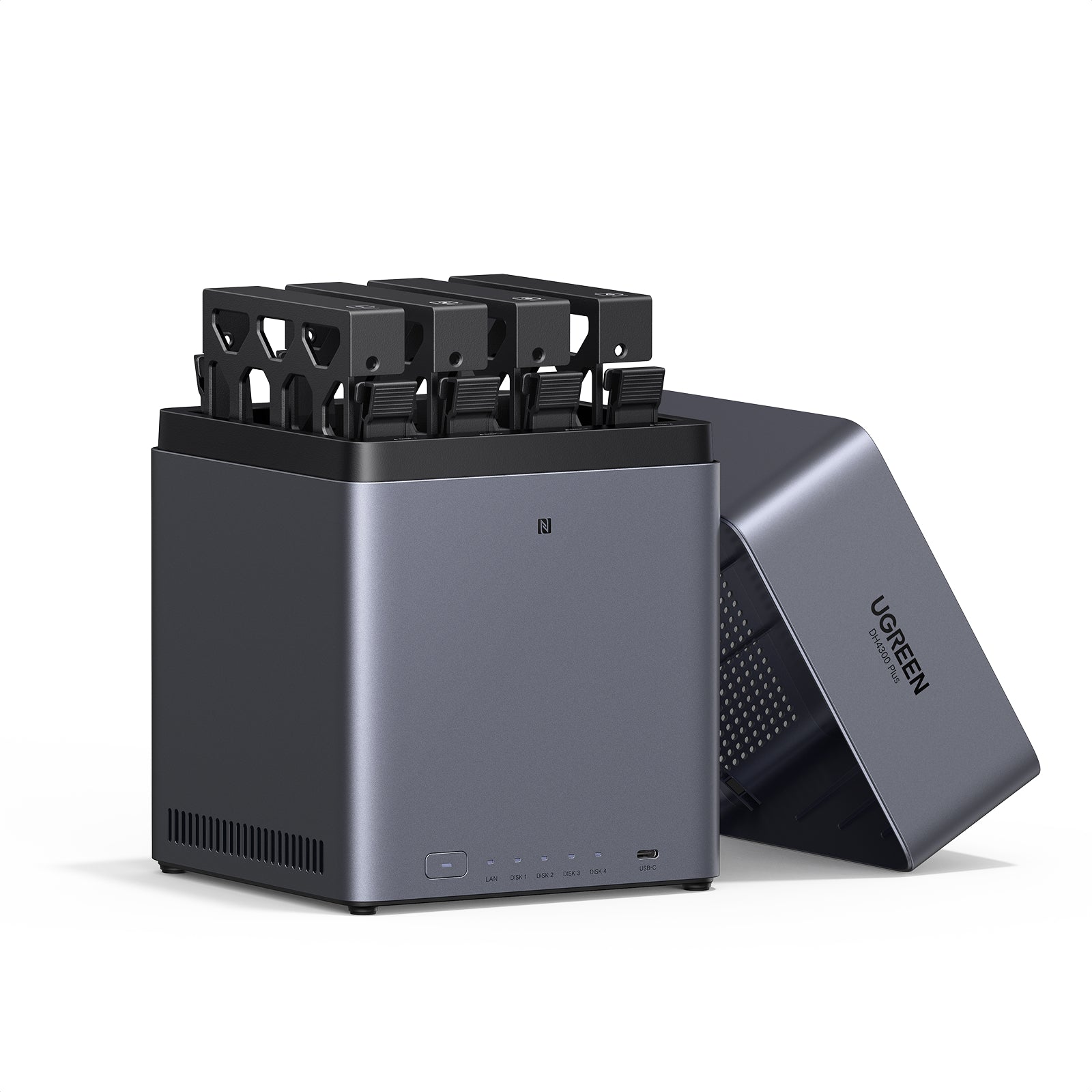 UGREEN デュアルドライブ NAS ブラック UGREEN NAS 2 ベイ｜76TB大容量と30日間の安心お試し