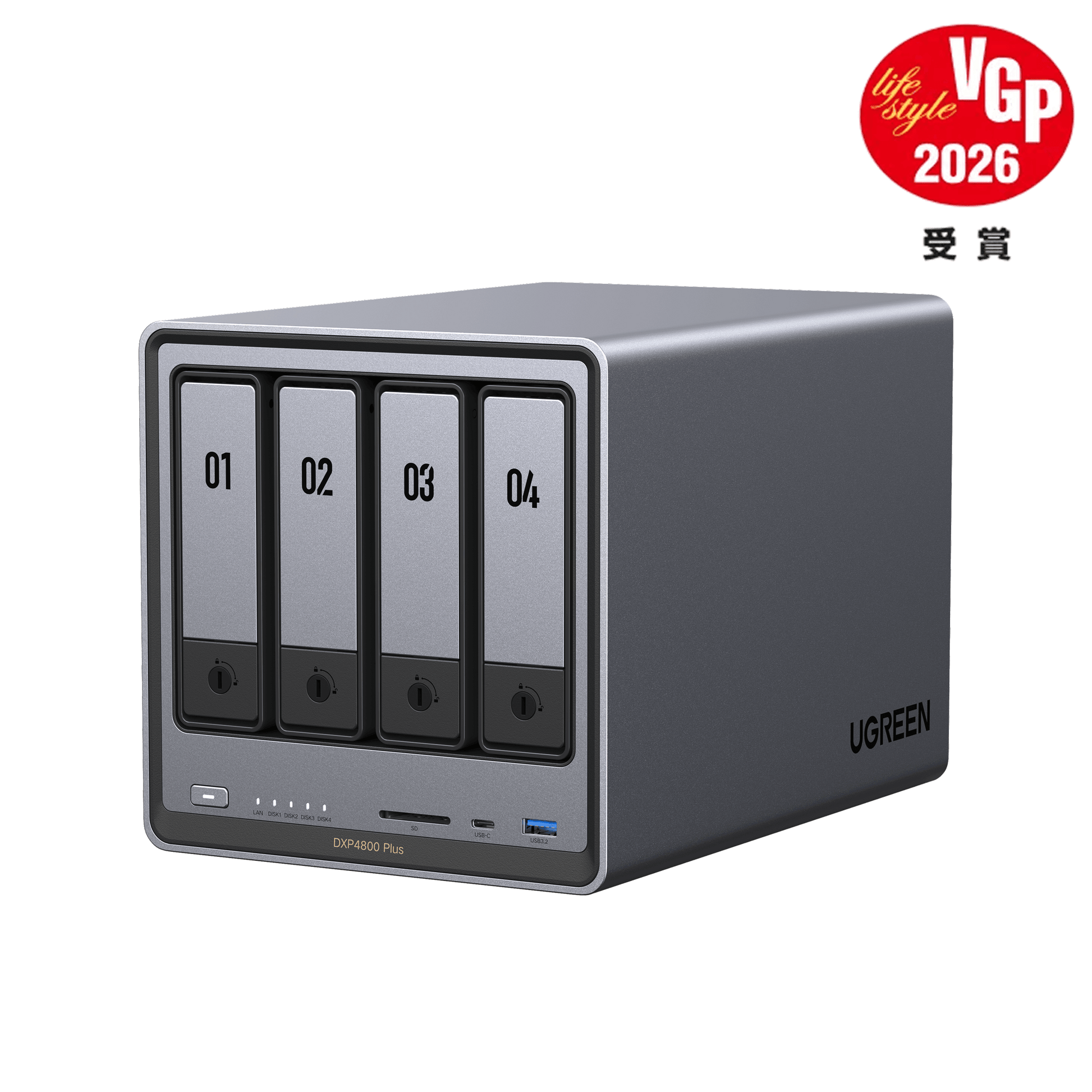 UGREEN 4ベイ NASストレージ - 136TB超大容量と高速10GbE転送 UGREEN 4ベイ NASストレージ - 136TB超大容量と高速10GbE転送