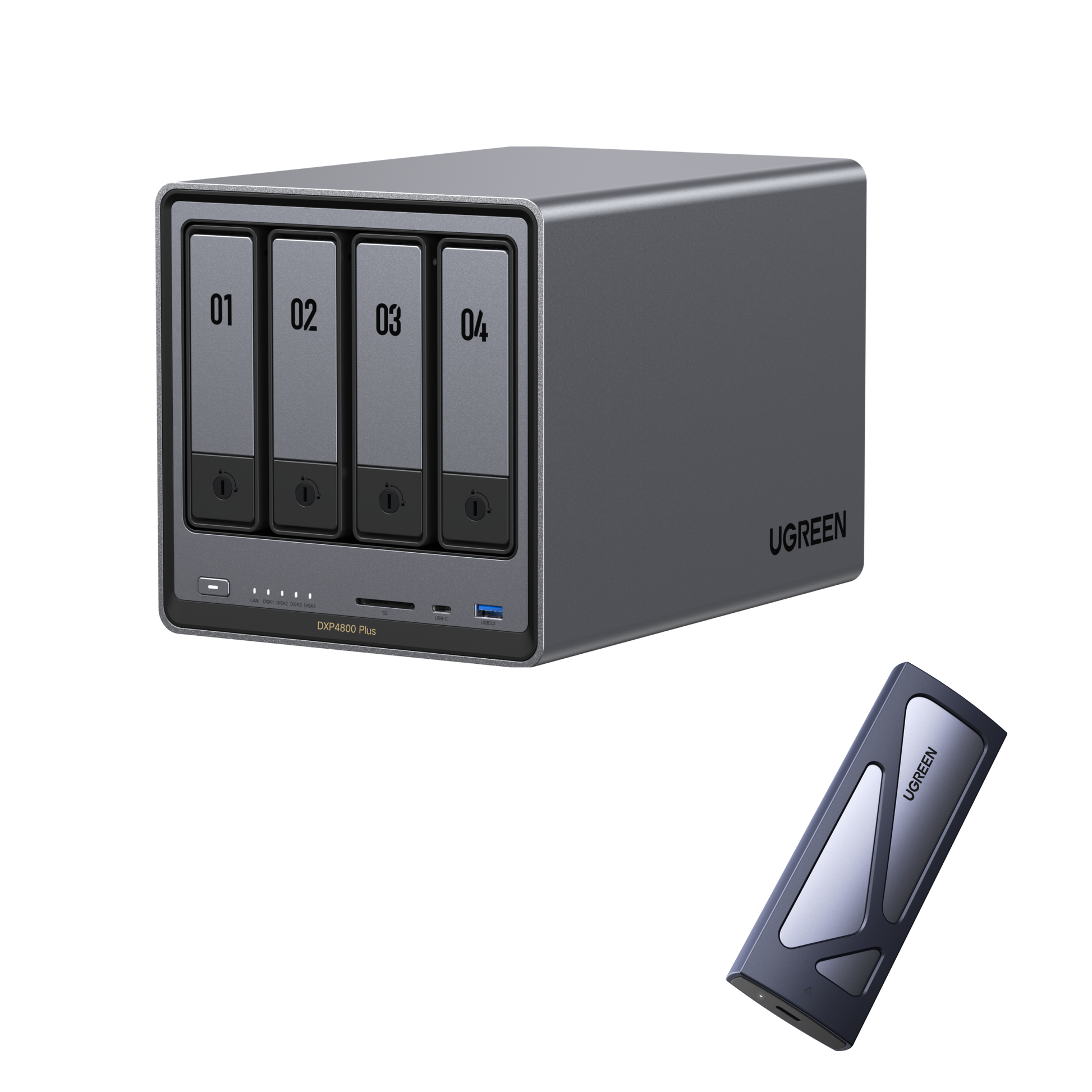 UGREEN 4ベイ NASストレージ - 136TB超大容量と高速10GbE転送 UGREEN 4ベイ NASストレージ - 136TB超大容量と高速10GbE転送