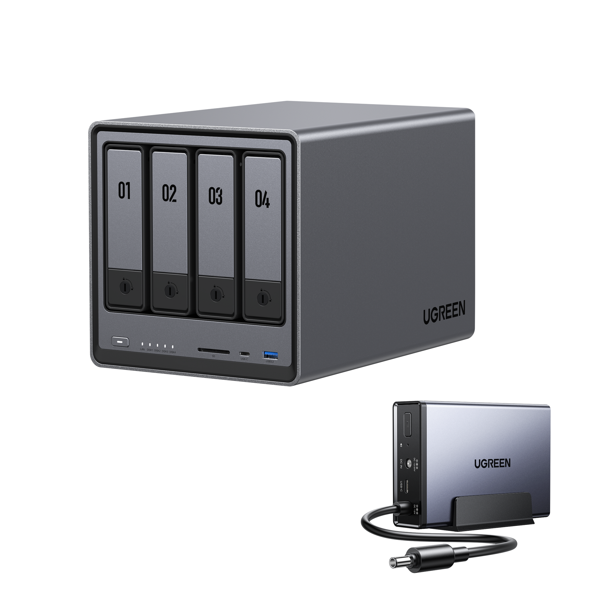 【新品未開封】UGREEN NASync DXP2800 2ベイ NAS UGREEN 4ベイNAS 最大136TB|日本語サポート&30日間の安心お試し